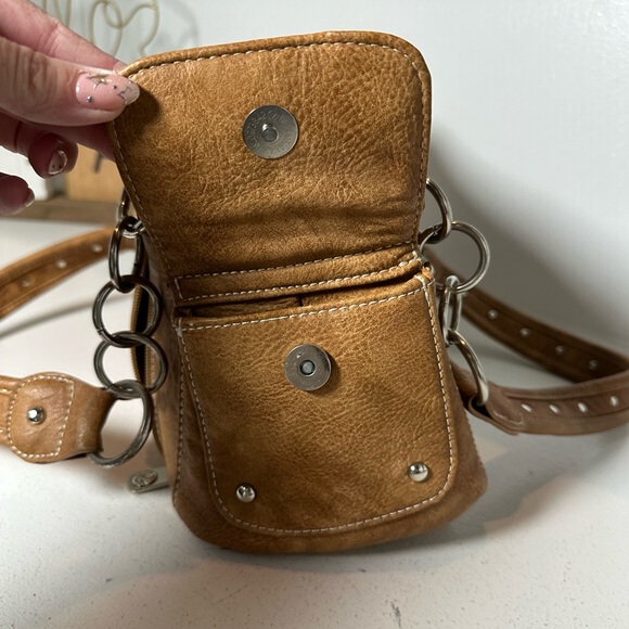 P&G Collection Sugar Skull Concealed Carry Purse Western Tooled Shoulder Bag - Picture 4 of 8